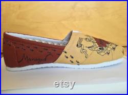 Harry Potter Inspired Marauder's Map Hand Painted Shoes