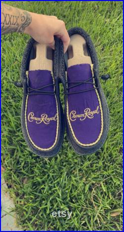 Hey dudes customized with authentic crown royal bags