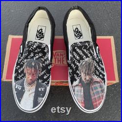 Juice Wrld Custom Sneakers Slip On Vans