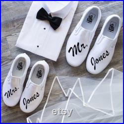 Just Married SET Couples Wedding Vans Shoes, Bride and groom gift, couples gift, honeymoon outfit