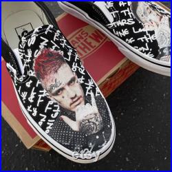 Lil Peep Custom Sneakers Slip On Vans