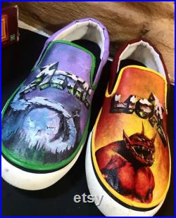 MESSAGE BEFORE BUYING- Custom Hand-Painted Shoes