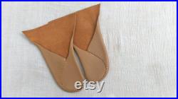 Made to Order Custom-fitted Leather Moccasins Heart Style Handmade Barefoot Shoes Soft-Sole Unisex size 39-43 EU 8-11 US