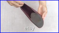 Made to Order Custom-fitted Leather Moccasins Leaf Style Handmade Barefoot Shoes Soft-Sole Unisex size 37-39 EU 6-8 US