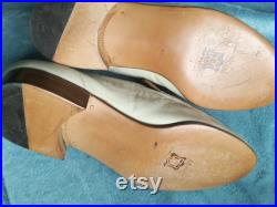 Madras men,s Italy designer deadstocck 60s 70s slip ons callf leather lamb leather handmade shoes