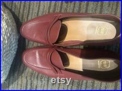 Malone Souliers Luca Burgundy Penny Loafers Size 43