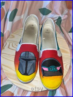 Mandalorian Hand Painted Shoes