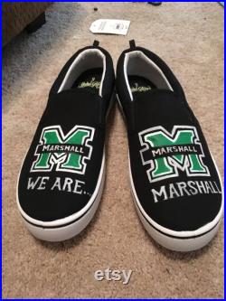 Marshall University Shoes Custom Hand Painted Slip-Ons