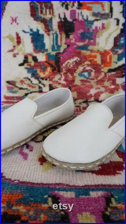 Men Barefoot Shoes, Cream Leather Shoes, Casual Shoes, Handmade Turkish Slip On Shoes, Wide Toe Box Comfy Shoes, All Natural Men Wider Shoes