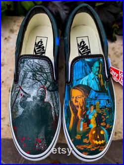Michael Meyers Halloween 1978 Vans Custom Shoes Converse Horror