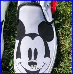 Mickey Mouse Custom Vans, Custom Sneakers , Custom Tupac Vans, Personalized Embroidery, Custom Van