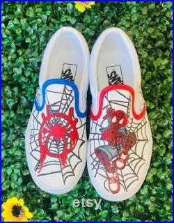 Miles Morales inspired vans and T-shirt