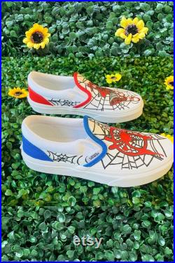 Miles Morales inspired vans and T-shirt