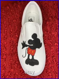 Minnie Mouse Mickey Mouse Vans Hand painted Custom Shoes
