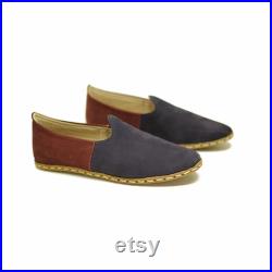 Mixed colour nubuck ,Mediterranean,Turkish,Yemeni,Organic,Hand Made,Genuine Leather Shoes.Flat shoes.Flat shoes Number feet from 34 to 47