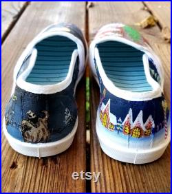 Nightmare Before Christmas Hand Painted Shoes, Custom shoes, Vans, Converse