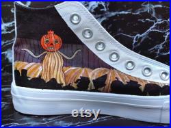 Over the Garden Wall Custom Painted Shoes Example