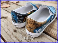 Painted Shoes LOTR Hand Painted Vans Converse Custom Shoes