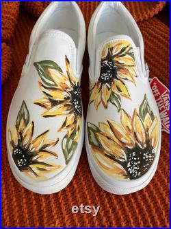 Painted Sunflower Vans