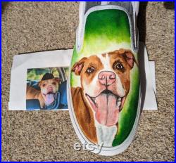 Pet Portrait Hand Painted Shoes