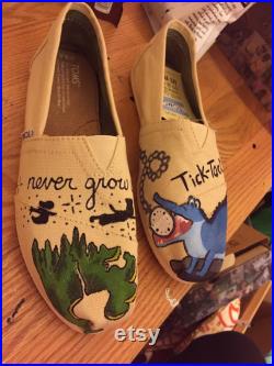 Peter Pan Hand-Painted Toms Shoes