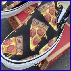 Pizza Vans Slip On Shoes