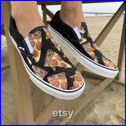 Pizza Vans Slip On Shoes
