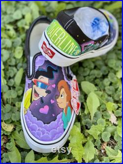 Powerline painted shoes