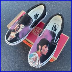 Prince Doves Cry Purple Rain Custom Slip On Vans