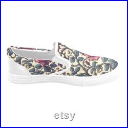 Romantic Roses Slip-on Canvas Women's Shoes