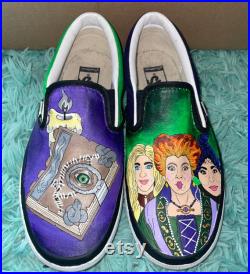 Sanderson Sisters Hocus Pocus Custom Hand Painted Shoes