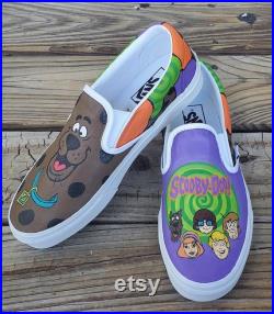 Scooby Doo Shoes Velma Fred Shaggy Daphne Custom Vans Toms Converse