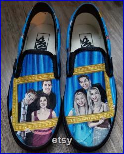 Slip-on Vans Shoes Hand Painted Made to Order Realism Portraits Real Life