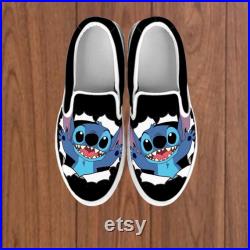Stitch Custom Shoes, Lilo and Stitch Low Top Shoes Men Women Sneaker Perfect Gift for Friends Gift for Fan, Aloha Shoes, Disney Unisex Shoes