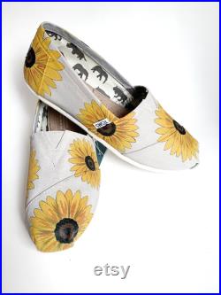 Sunflower Custom Painted Toms