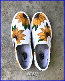 Sunflower Slip On Vans