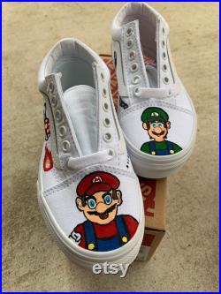 Super Mario Custom Vans