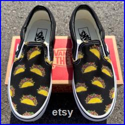 Taco Vans Slip Ons Mens and Womens Shoes