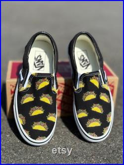 Taco Vans Slip Ons Mens and Womens Shoes