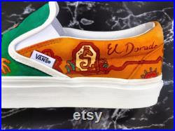 The Road to El Dorado Custom Painted Shoes Example