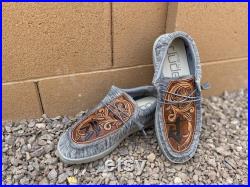 Tooled Leather Hey Dude Shoes