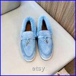 Top Quality New Winter Boots Wool Warm Fleece Ladies Fashion Low Snow Boots Comfort Loafers Single Casual Women's Boots