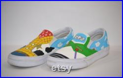 Toy Story Shoes, Custom Vans, Hand painted Shoes, Hand Painted Vans, Disney Kid Shoes, Custom Disney Shoes, Custom Kids Shoes, Disney Vans