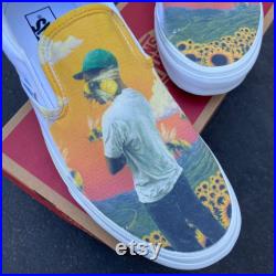 Tyler, the Creator Flower Boy Album Custom Slip On Vans