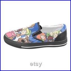 Unisex Scooby Dooby Doo Cartoon Custom Slip Ons (Kids, Big and Regular Size) Christmas gift for men, women and children