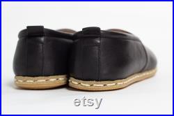 Unisex Seaweed Authentic Leather Shoes, Traditional Yemeni Shoes, Flat Comfort, Leather Loafer, Ethnic Gifts, Slip-On, Handmade Models