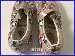 VANS X Disney Mickey Mouse Print Slip On Sneaker Men s 8 Women s 9.5