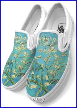 Van Gogh Almond Blossom Slip-on Custom Vans Brand Shoes
