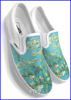 Van Gogh Almond Blossom Slip-on Custom Vans Brand Shoes