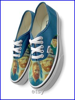 Van Gogh Self Portrait Authentic Custom Vans Brand Shoes